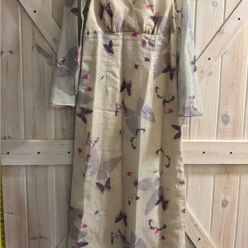 Alfred Shaheen Vintage Butterfly Print Dress